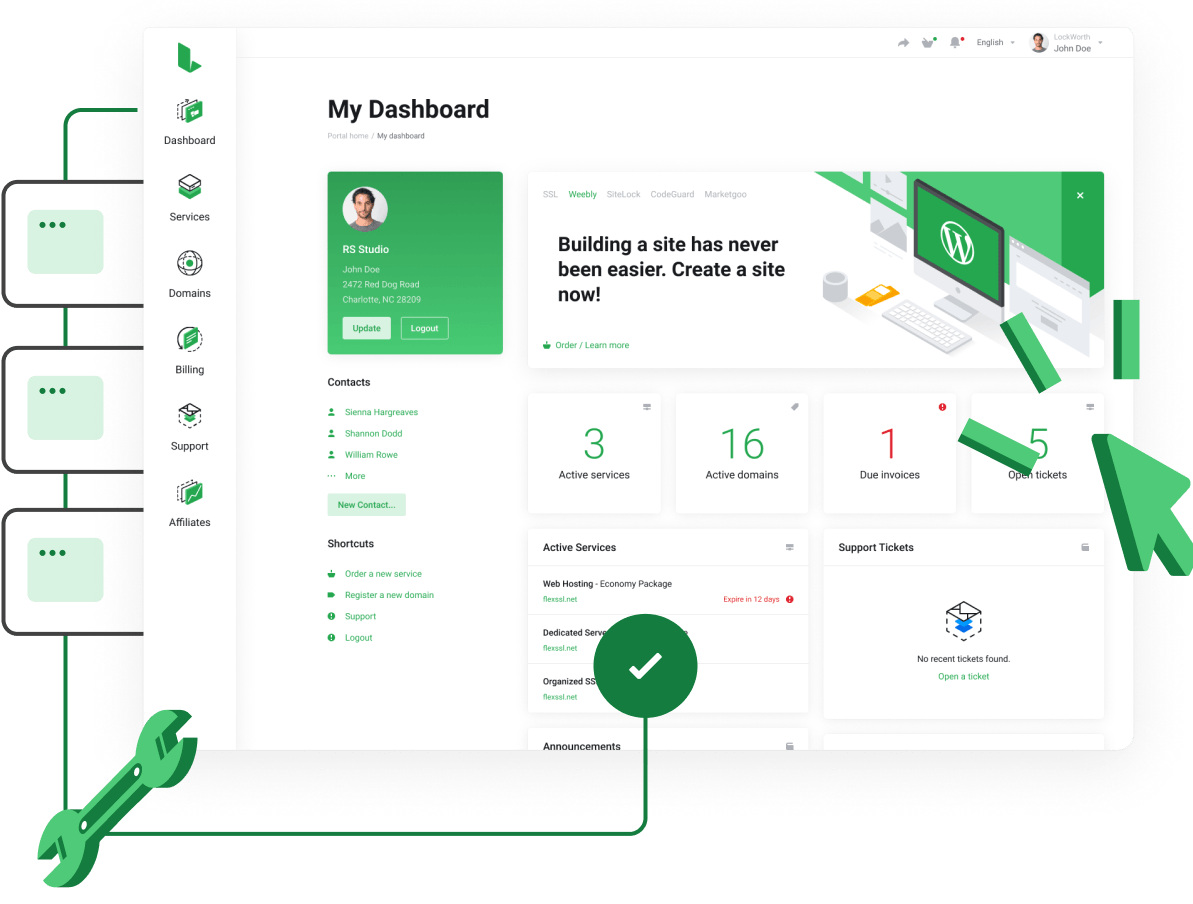Banner Default - Banner with custom graphic in container